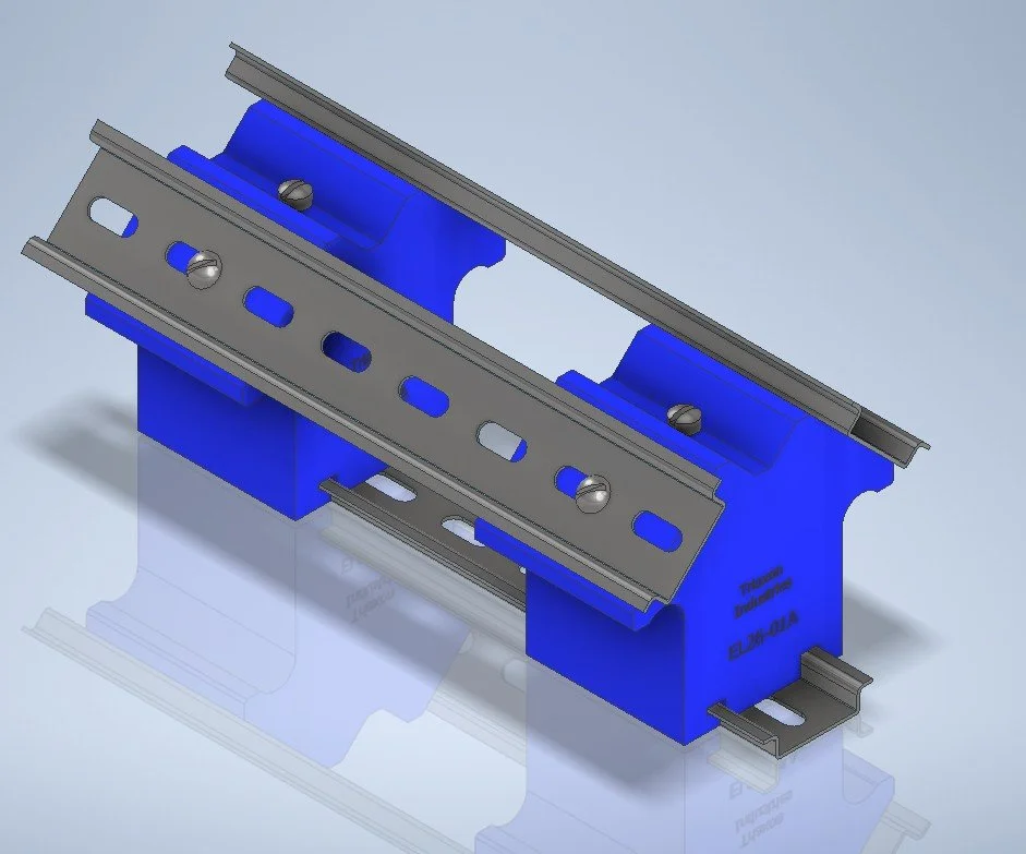 DR26-01A Dual 90-Degree DIN Rail Adapter