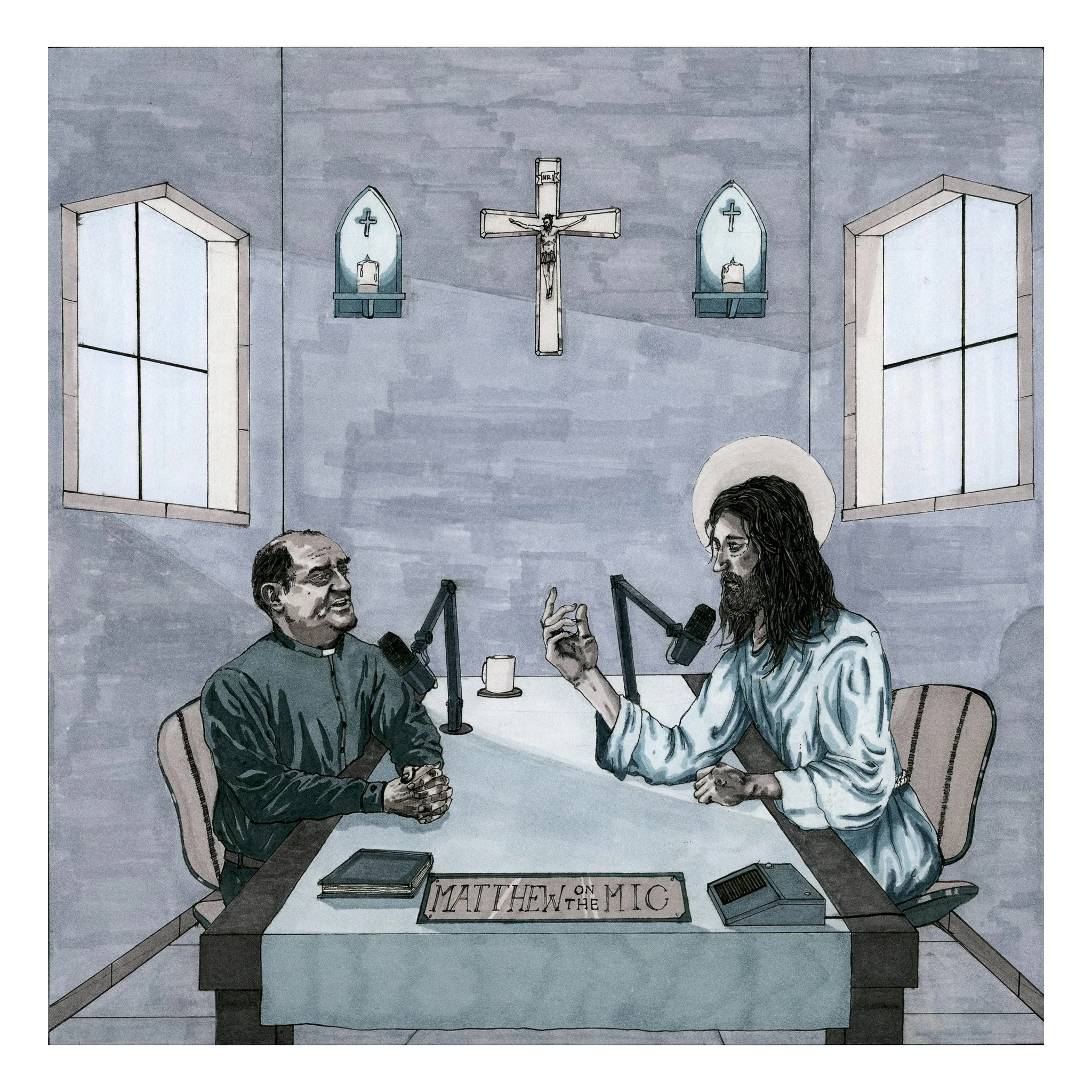 MATTHEW ON THE MIC -COMMISSIONED WORK