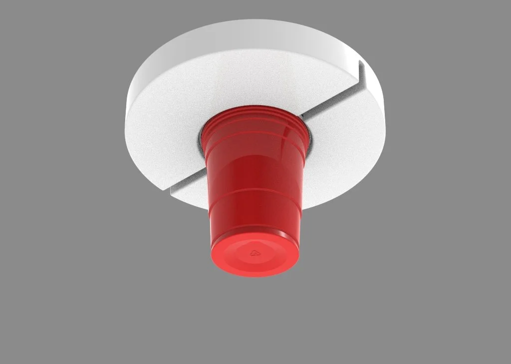 Patent Pending Eight Point Snap Design Secures Your Cup