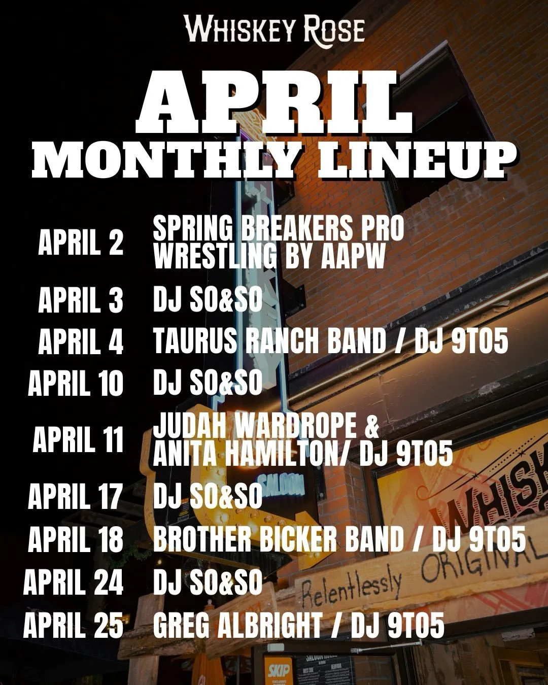APRIL MONTHLY LINEUP 🤠 

Hit the link in bio for tickets and guestlist 🔗