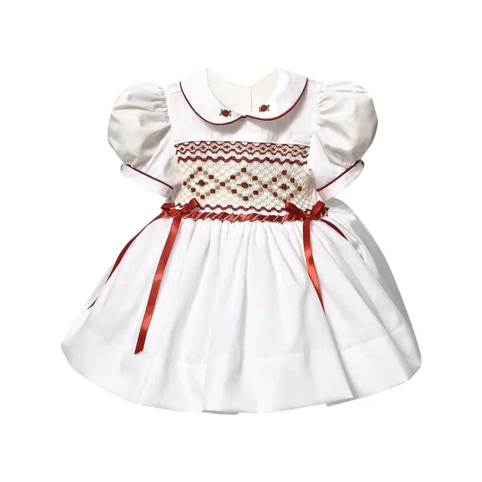 White Heirloom Smocked Dress