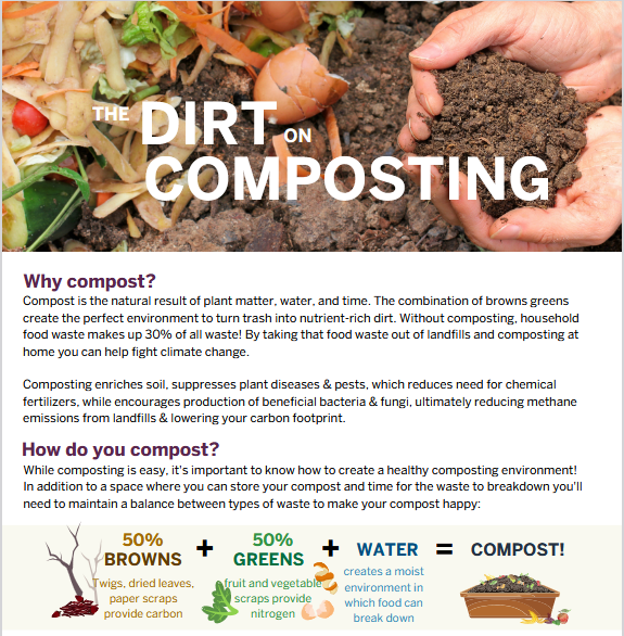 A screenshot of a PDF guide to composting