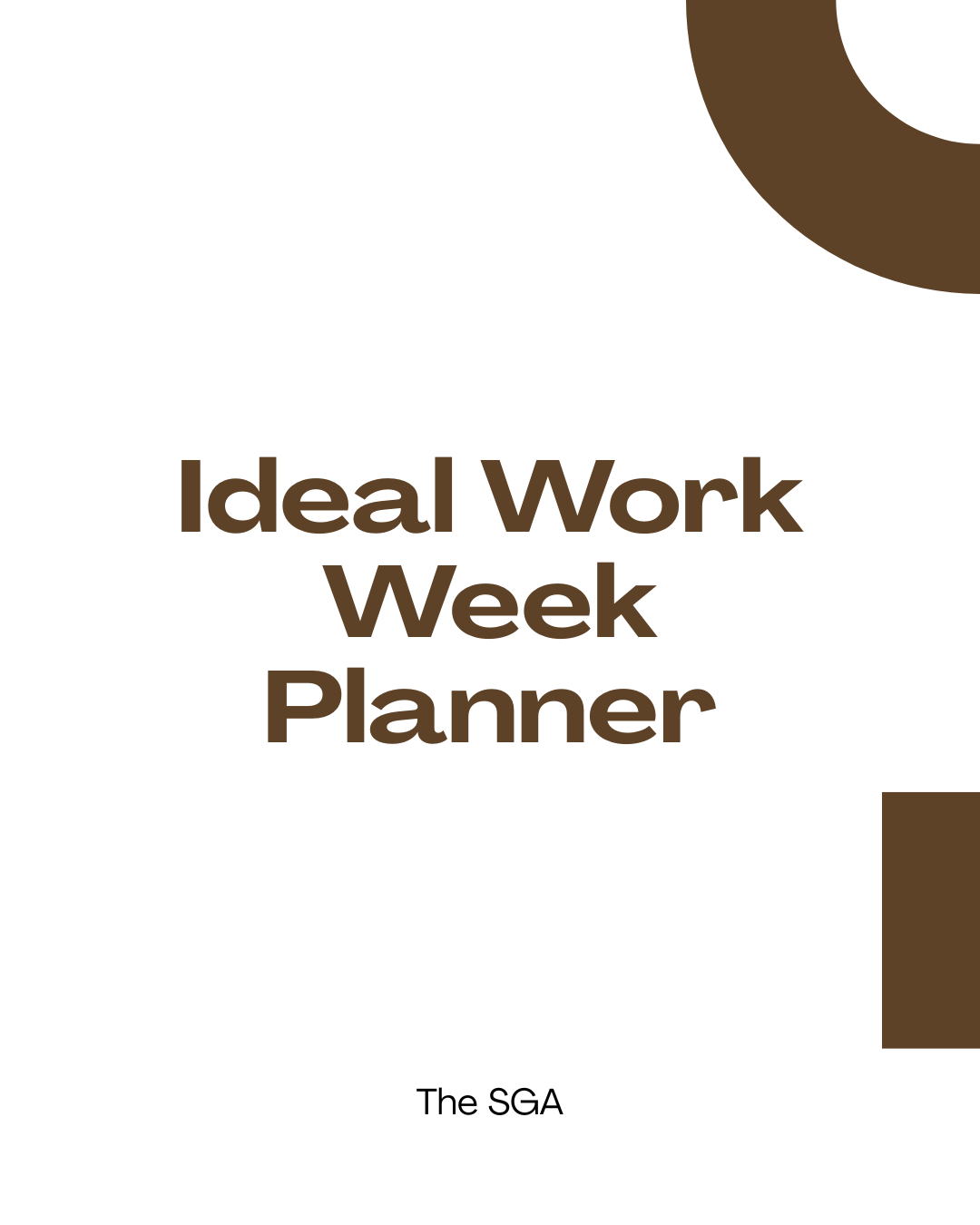 Ideal Work Week Planner