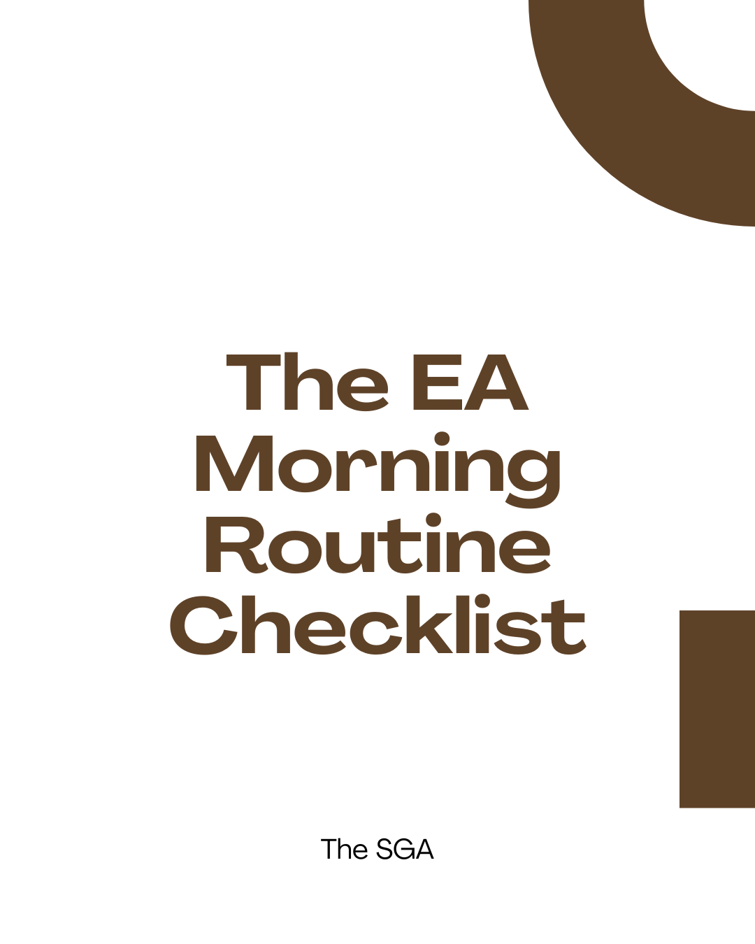 The EA Morning Routine Checklist