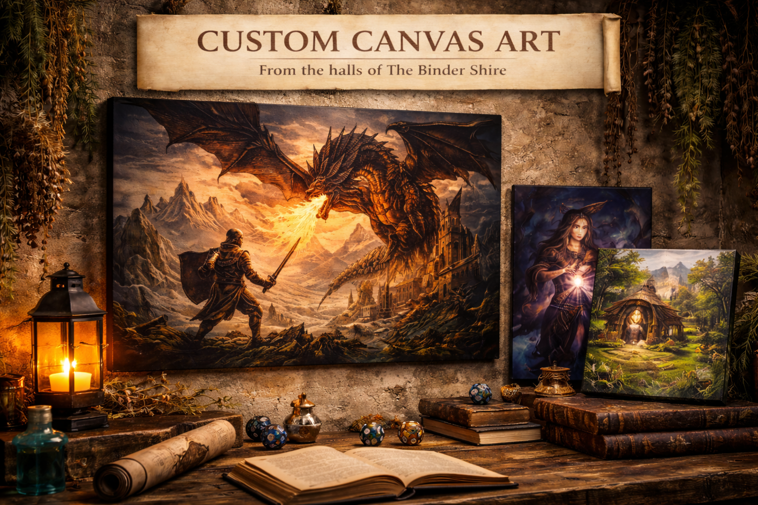 Custom Engraved Canvas