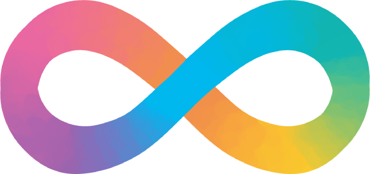 Colorful abstract background with a blue curved shape