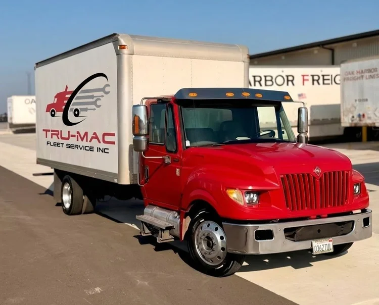 Tru-Mac mobile fleet service truck operating in Sacramento California