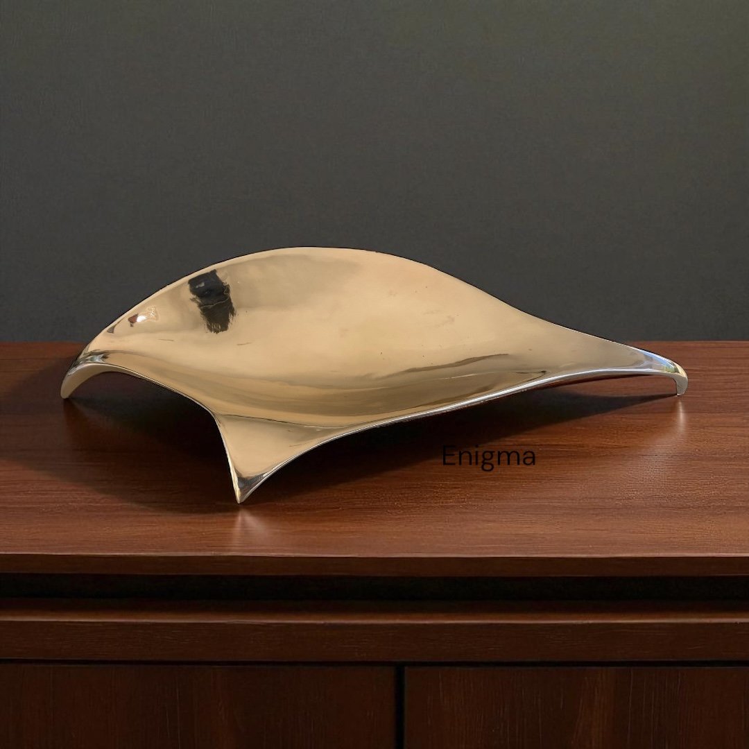  Bird at rest Polished Bronze/ Abstract form ----H50cm x W24cm x W15cm