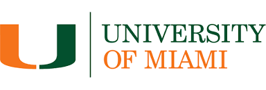 University of Miami logo with a green 'U' and orange text