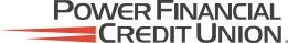 Power Financial Credit Union logo with stylized red underline.