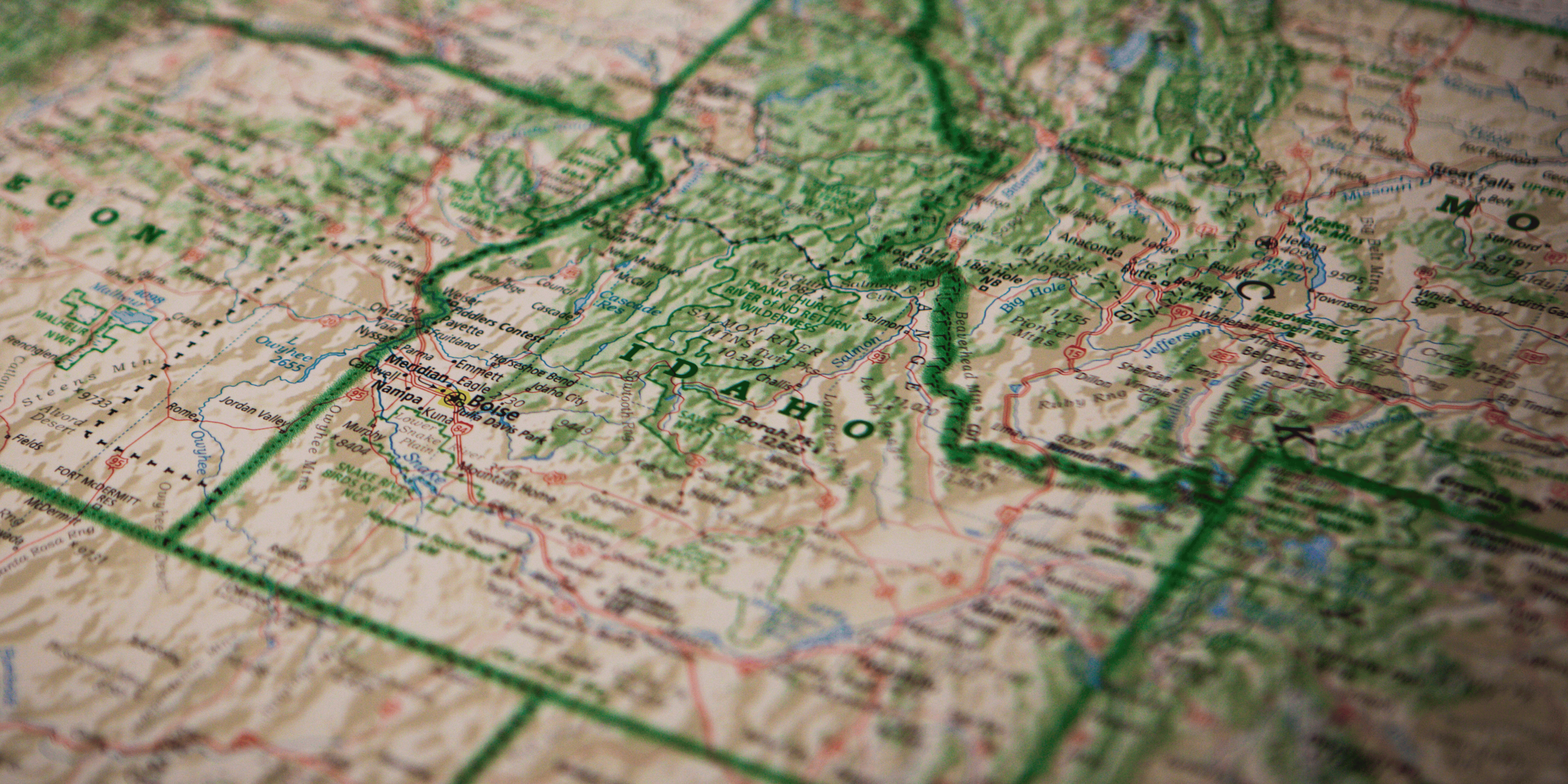 Idaho service area map for environmental consulting, including site assessments, contamination investigation, and redevelopment support