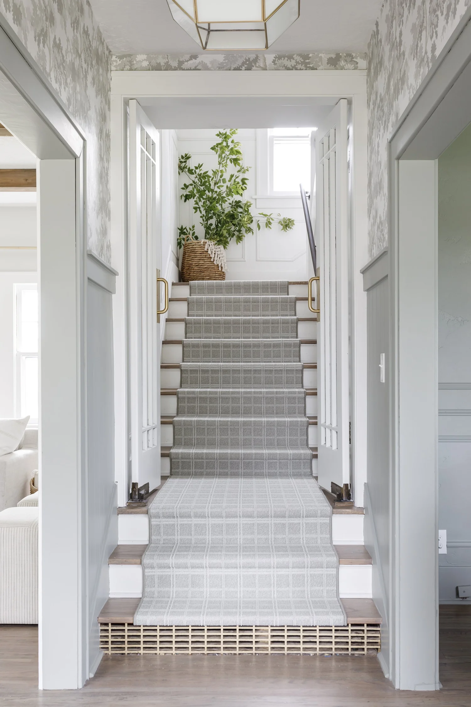 White colonial remodel, interior photograph 2 of 12 by Andi Marshall Interiors