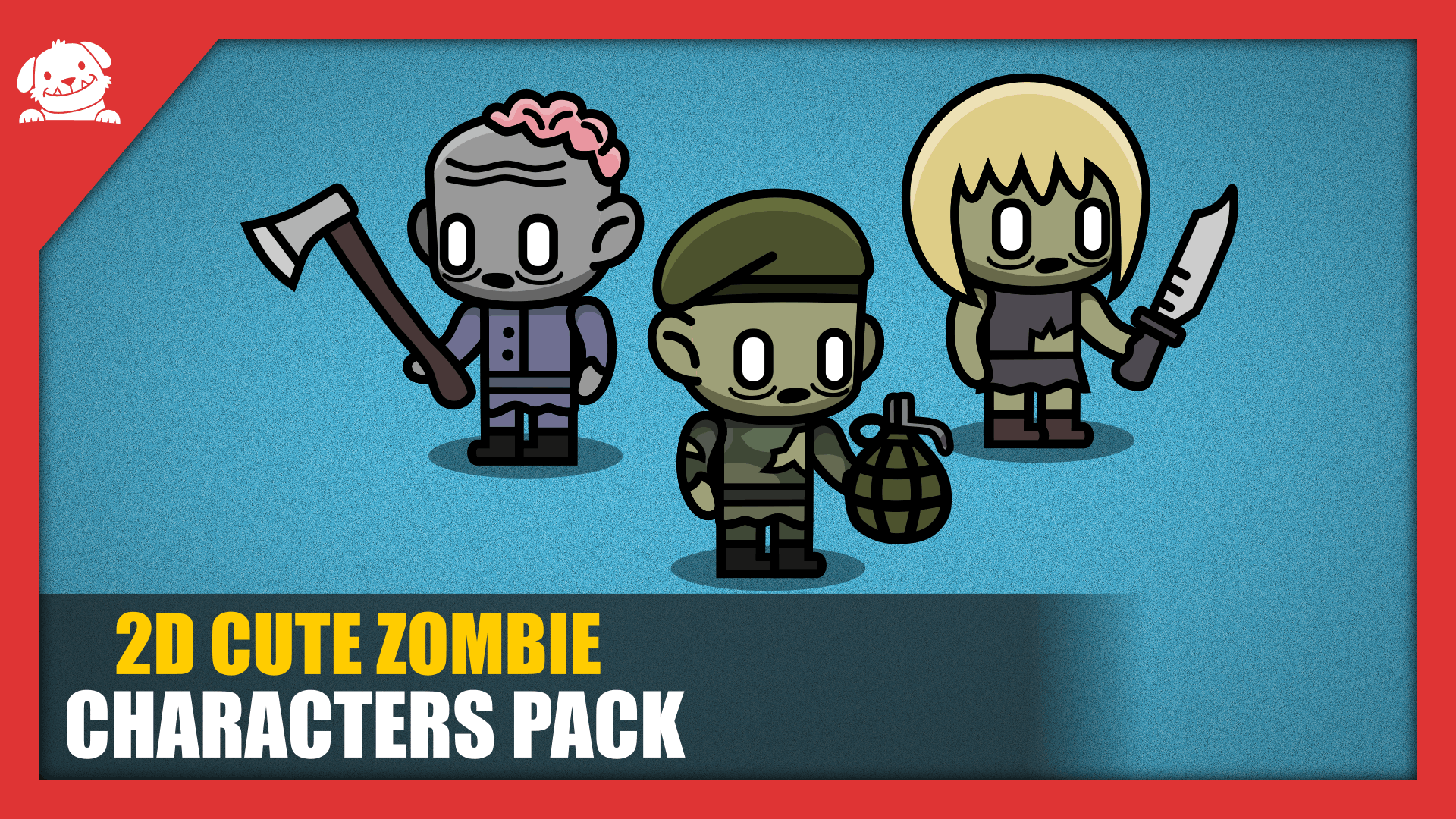2D Cute Zombie Pack (With Source)