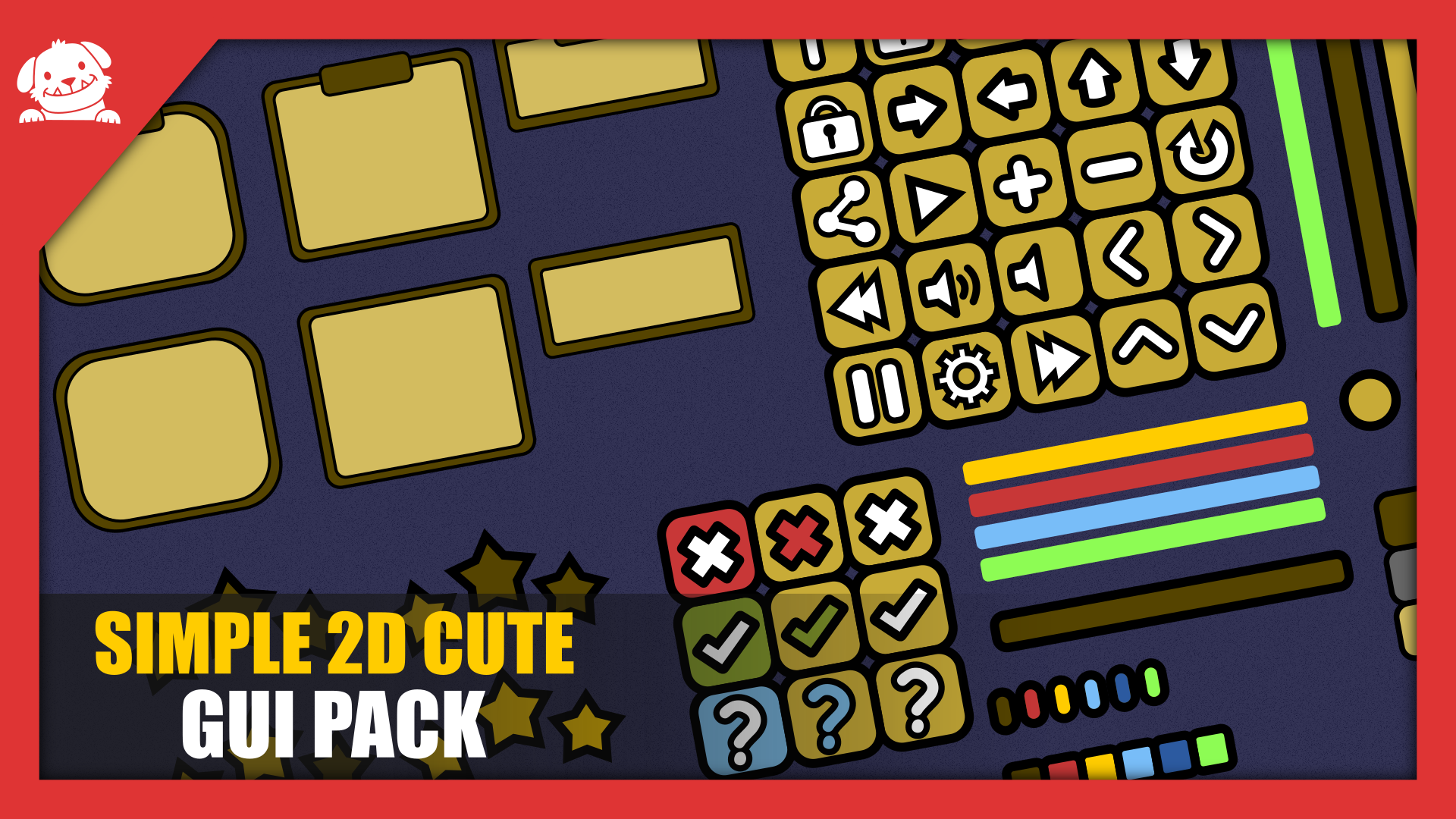 Simple Cute 2D GUI (With Source)