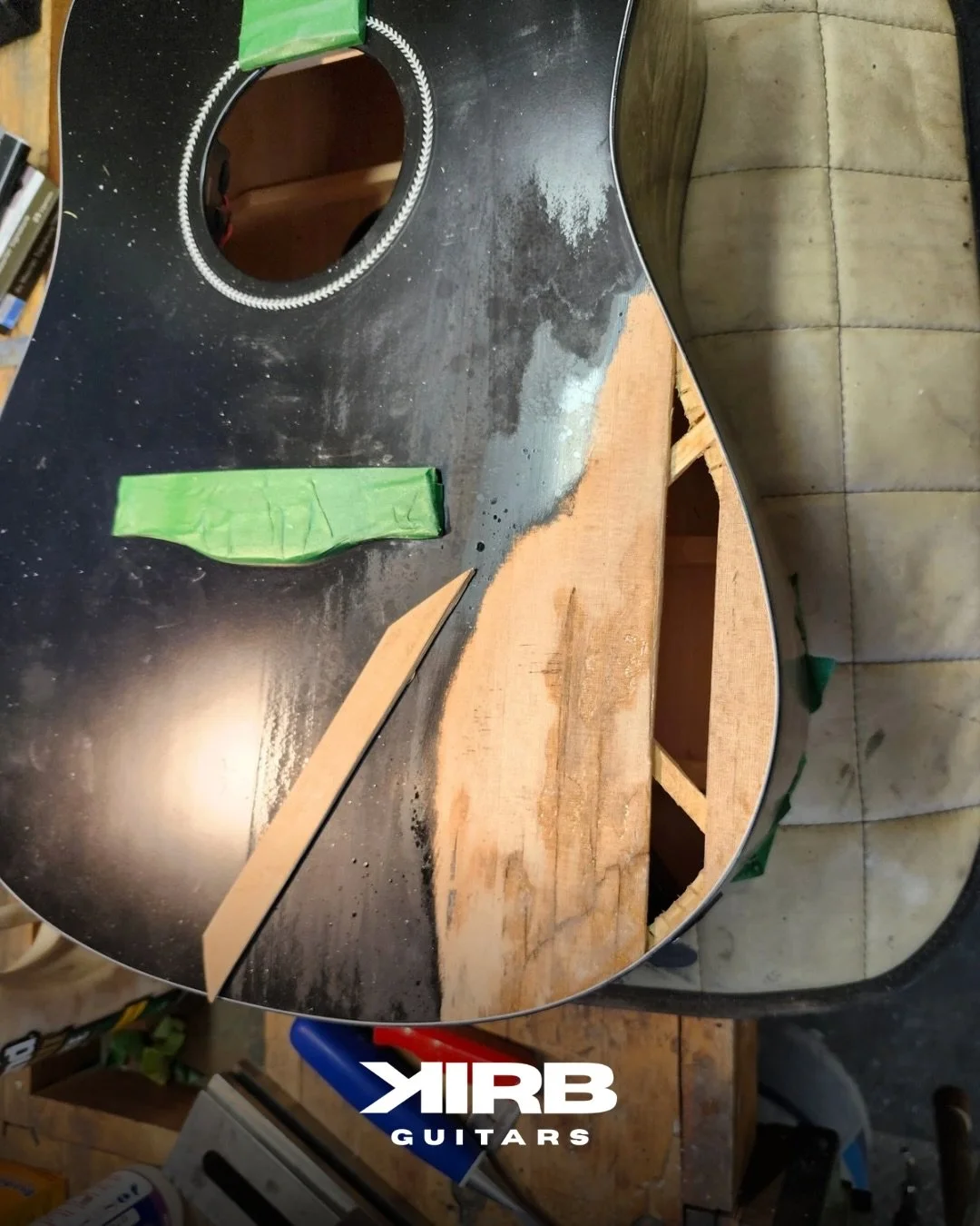 Broken guitar body? 😧

No problem, we can easily repair it at @kirbguitars , just like we did with this beautiful guitar from one of our clients!

📍 Beauharnois
📞 514-647-2351
💻 kirbguitars.com

#guitars #luthery #repairguitar