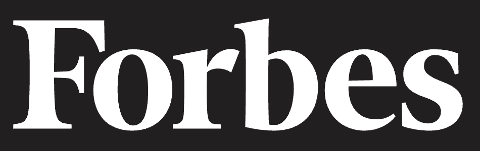 Forbes logo with white text on a black background.