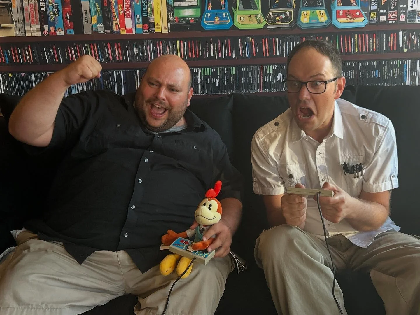 @chuckychickencartoons and I got to travel back to the past with @angryvideogamenerd and play some&hellip;well you know the rest!  Thank you to the folks at @retrowaregames  @cinemassacre and @gallopingghostarcade for hosting, especially my pal Brand