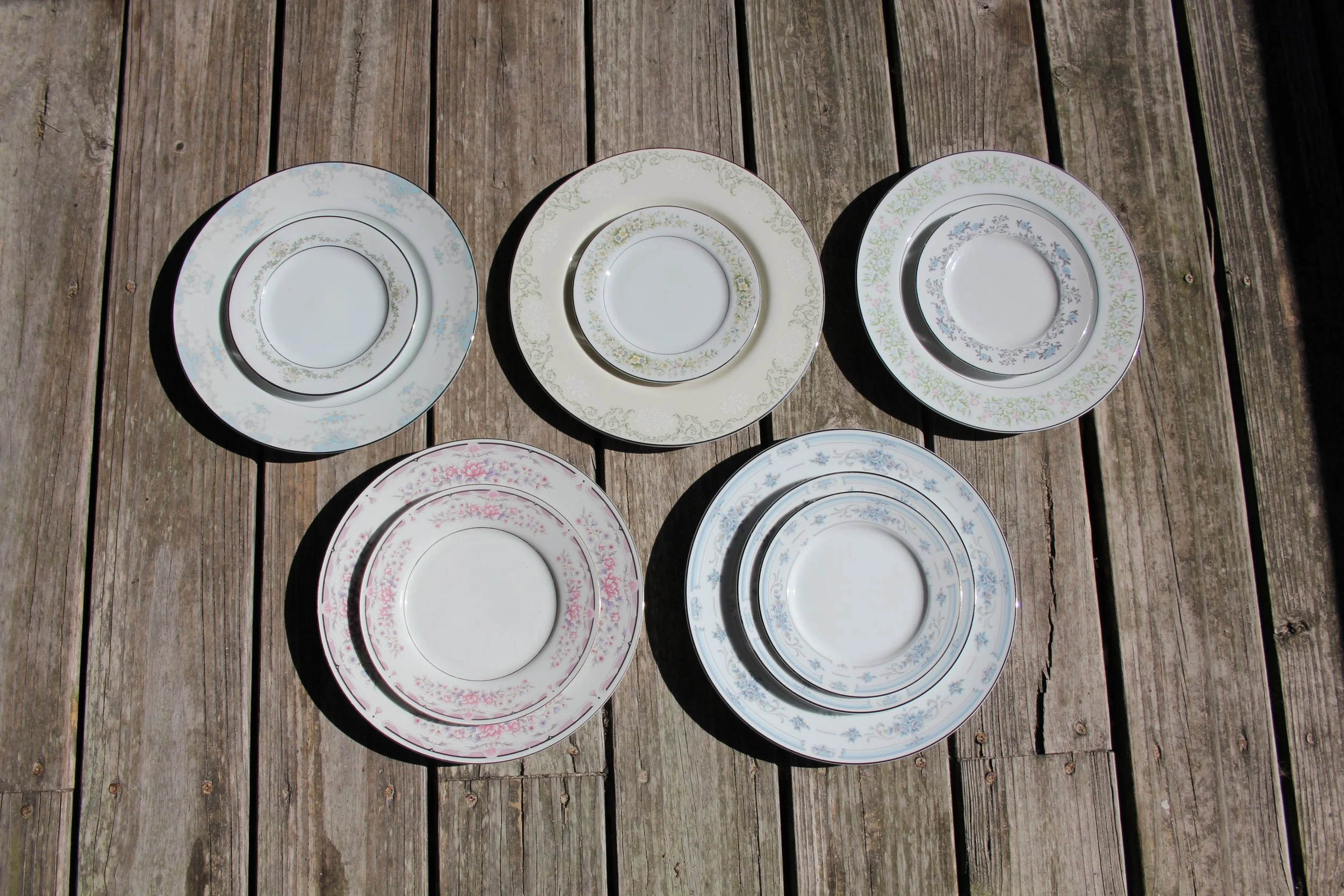 Assorted Vintage Floral China - Plates and Bowls
