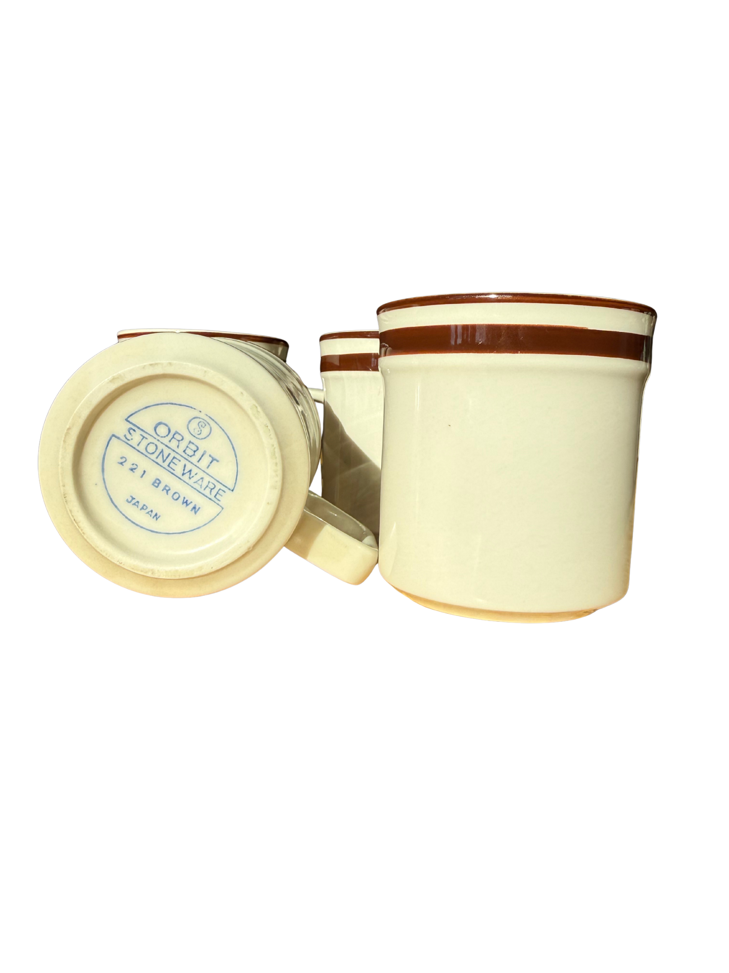 Set of 4 Japanese Orbit Mugs