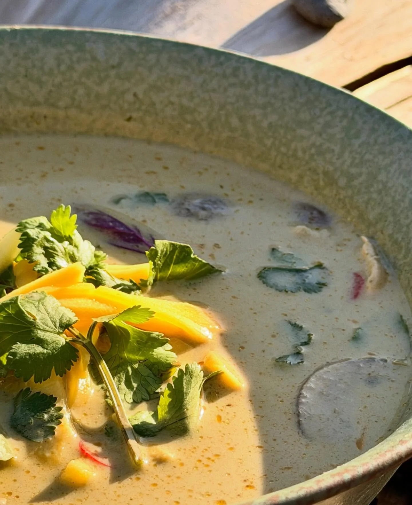 📣 This weekend we&rsquo;ll be serving soup at Ledges Ocean Sports on Friday the 27th and Valerie on Saturday the 28th! 

On the menu is Green Tom Kha with Chicken and (v) Farmstand Minestrone! 

Come out and say hi!! 🥣☺️