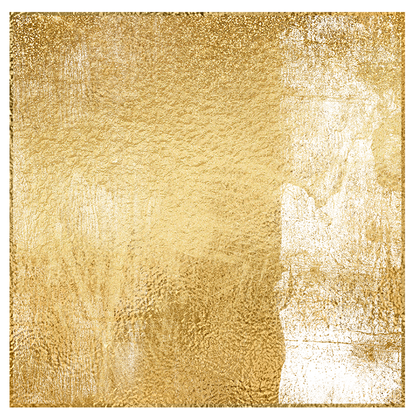 Close-up of textured gold surface with a shimmering, metallic appearance.