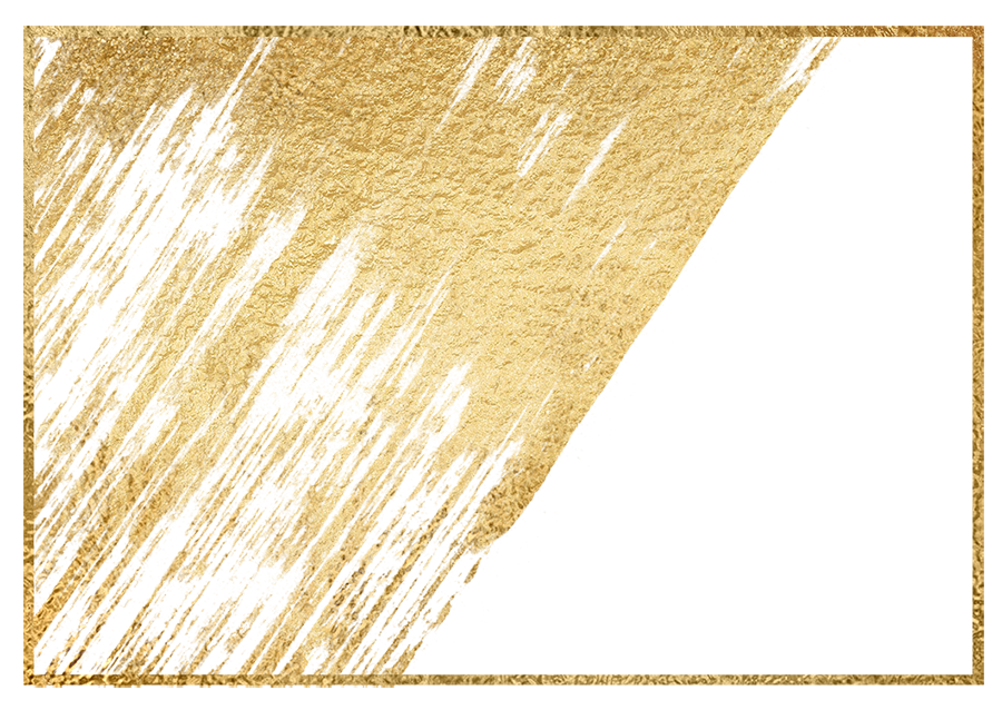 A glittering gold award trophy with a tall, angular shape and a wide base.