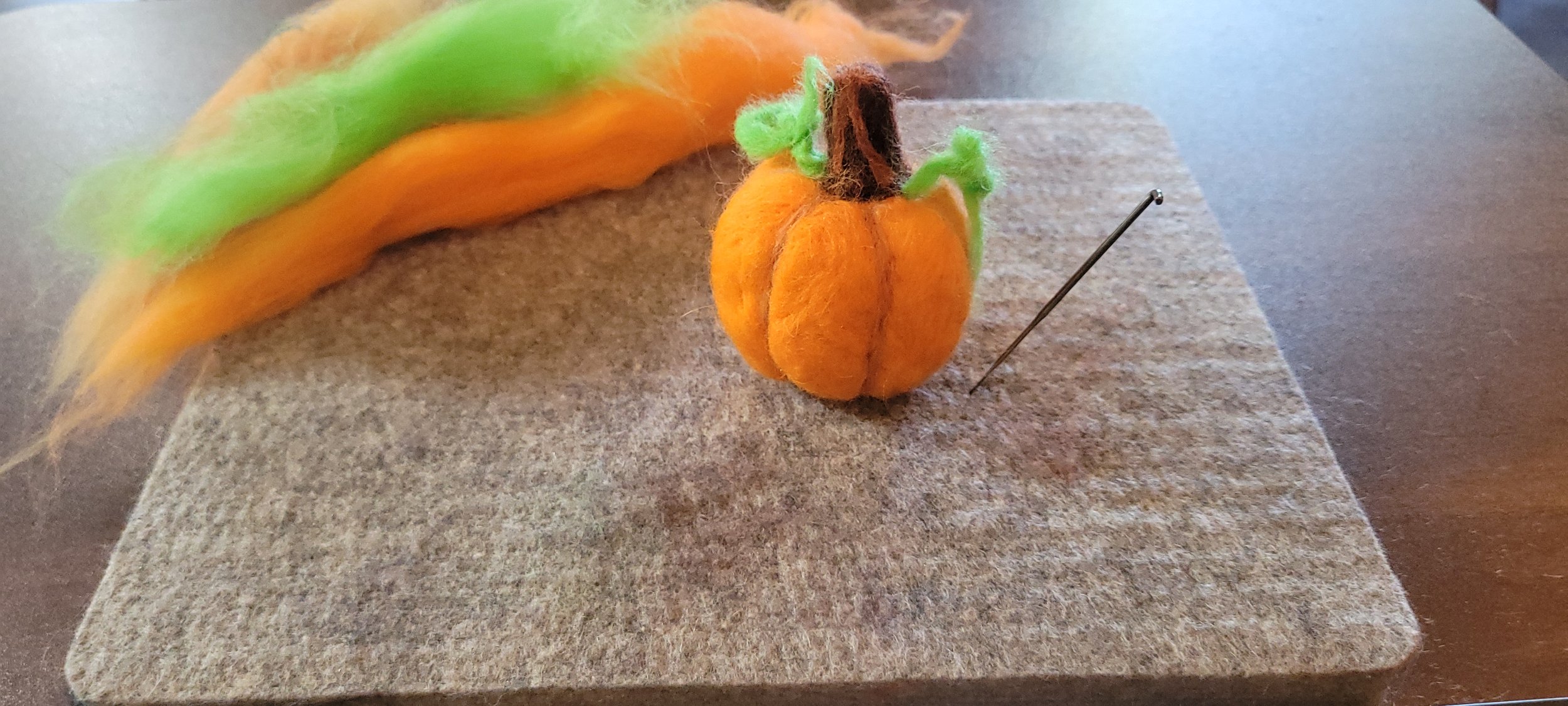 Needle Felted Pumpkin: Saturday, September 26th | 9:00 AM - 12:00 PM