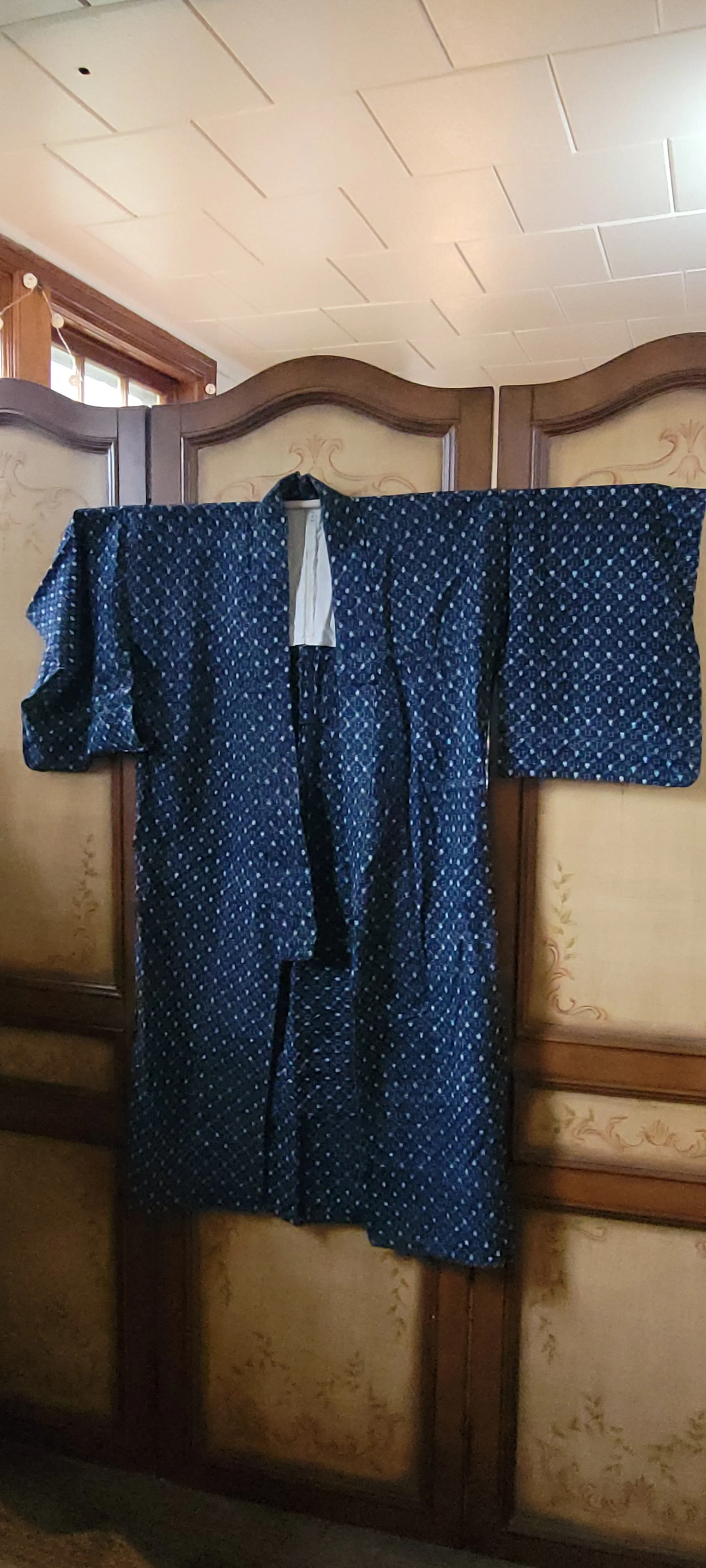 Indigo Dyed Yukata Geometric Motif 1950s 6.jpg