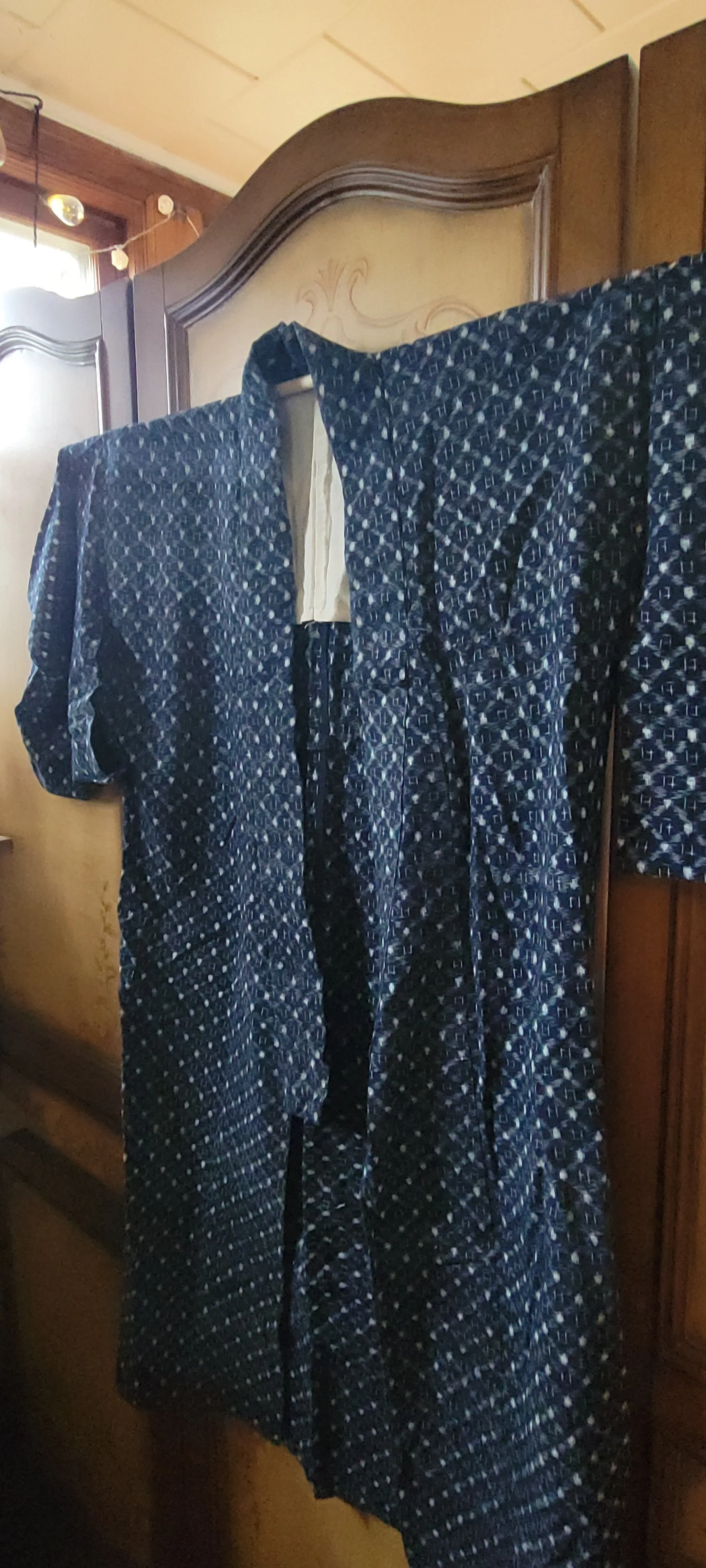 Indigo Dyed Yukata Geometric Motif 1950s 1.jpg