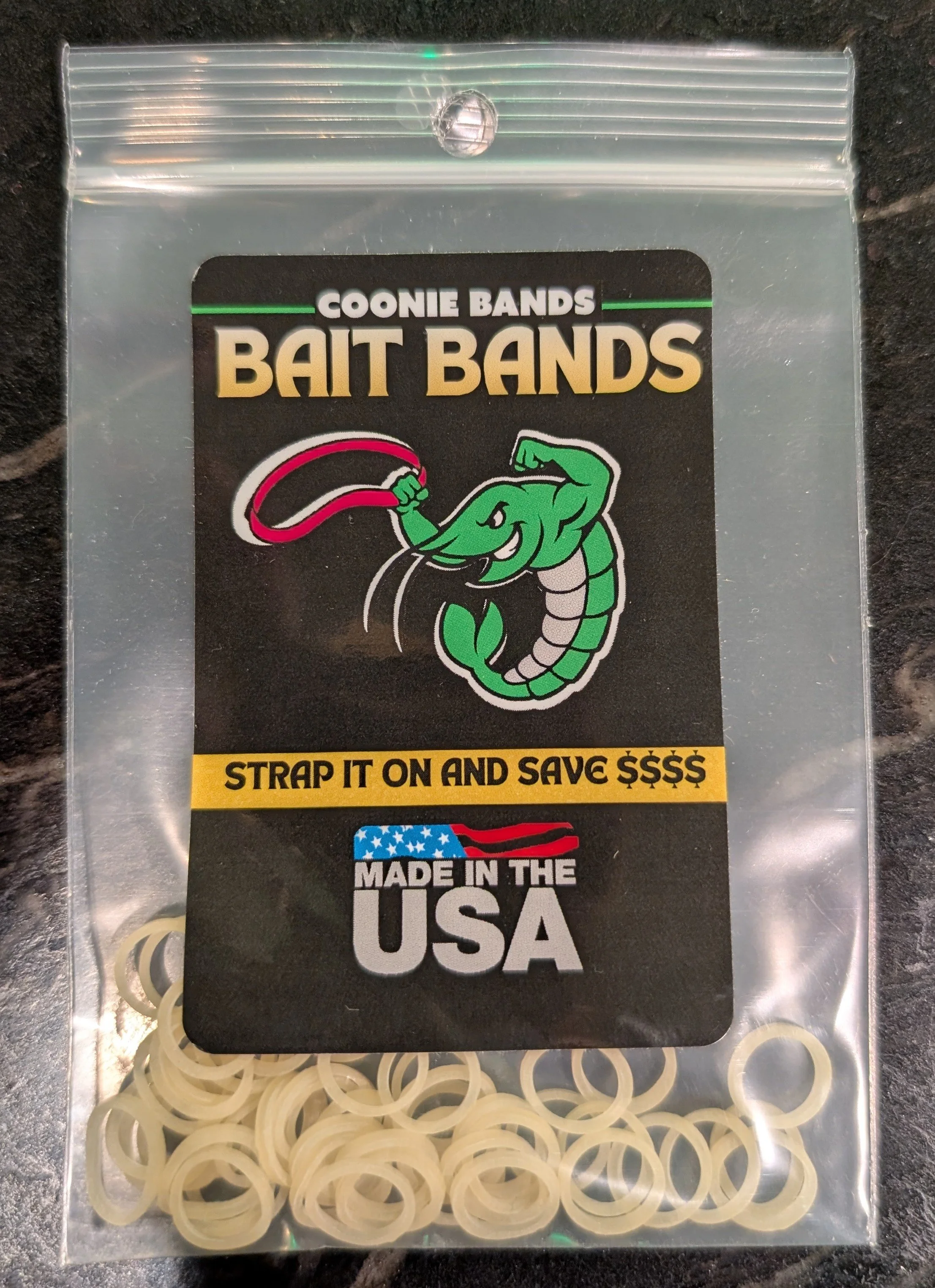 Coonie Bands - BAIT BANDS - 50 pk - MADE IN USA