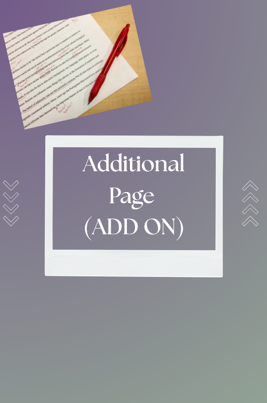 Additional Page for Revision (Add On)