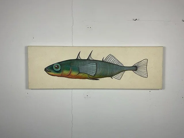 &ldquo;Stickleback&rdquo;

14&rdquo; x 43&rdquo;

Oil on canvas