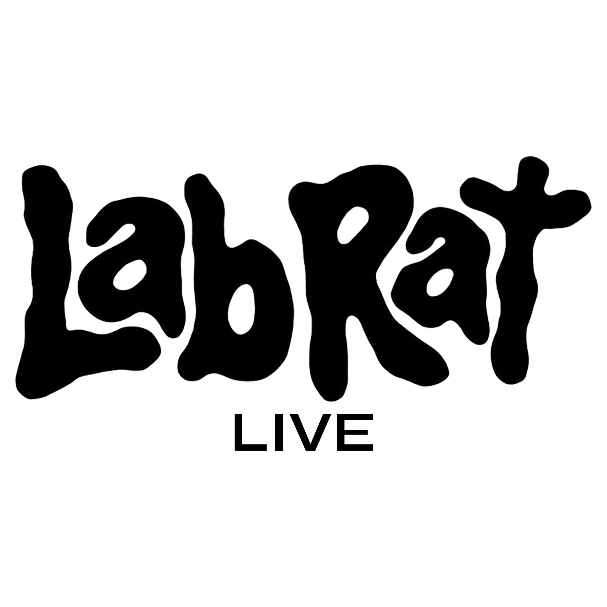 The image shows the phrase "Laugh Hack" in large, black, graffiti-style letters with a slight shadow effect.