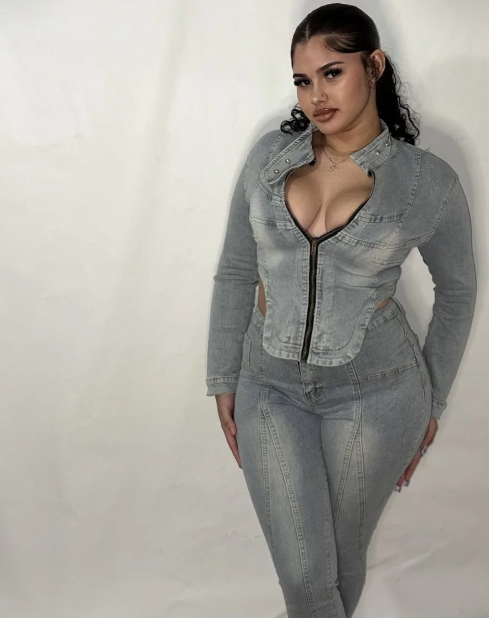 Denim Jacket 2 piece set
