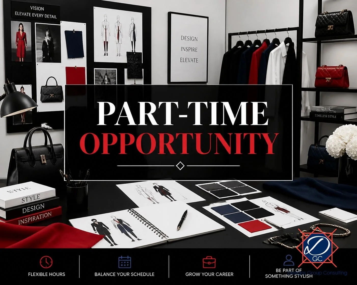 Are you a creative talent looking to shape high-end apparel and accessories brands? We are seeking a Part-Time Apparel &amp; Accessories Graphic Design, Social Media &amp; E-commerce Assistant to join our dynamic team. This hands-on role supports eli