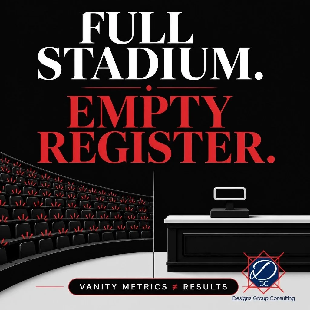 Asked the client how their campaign performed. They said, "The follower count looks great." Admirable. The stadium is full. Nobody bought a ticket.

Tip: Likes are applause, not profit. Track the metrics that actually move your business: le
