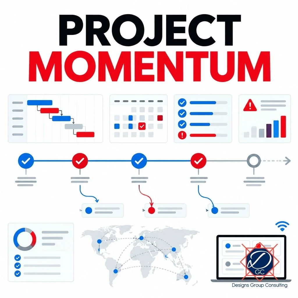Complex projects require more than timelines and task lists. They require clear ownership, proactive communication, risk management, and consistent follow-through.

As a Remote Project Manager and PMP-certified professional, I manage projects from in