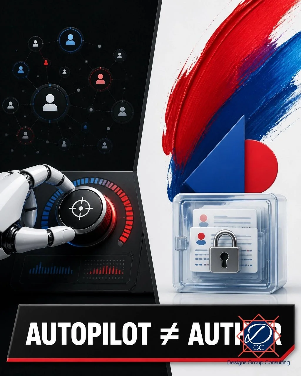 Giving the ad platform control of targeting is like handing your GPS the wheel and asking it to redesign your storefront.

Let automation optimize delivery. Keep these in human hands:
&bull; Brand voice and creative direction
&bull; First-party audie