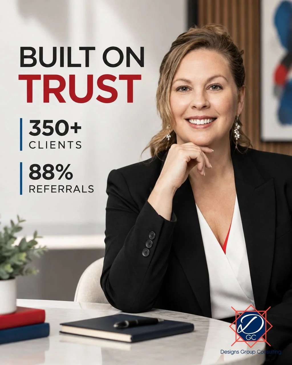 I founded and led Designs Group Consulting, first as a nationwide full-service marketing agency and later as a strategic advisory and turnaround consulting firm.

Over more than 12 years, the business served more than 350 clients. Approximately 88% w