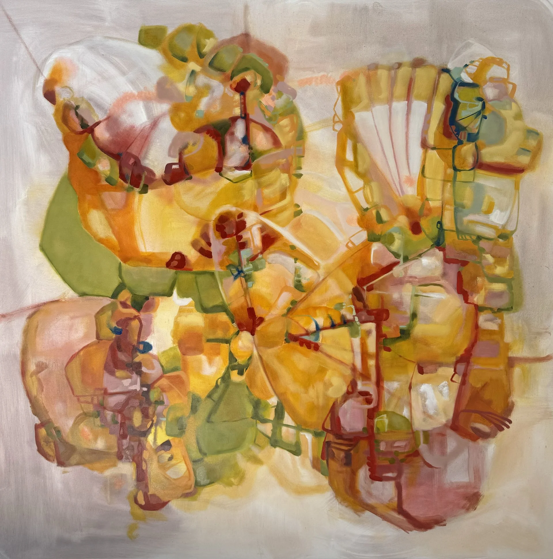 Dust, 2024 
oil on canvas 
160 x 160cm  

Placed