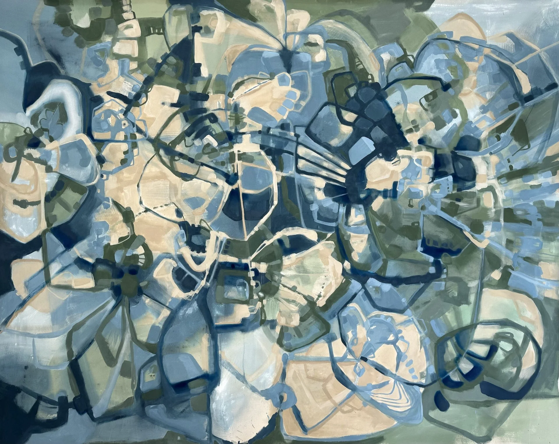 Alpha Mike Foxtrot, 2024 
acrylic on canvas 
159 × 200cm  

Placed