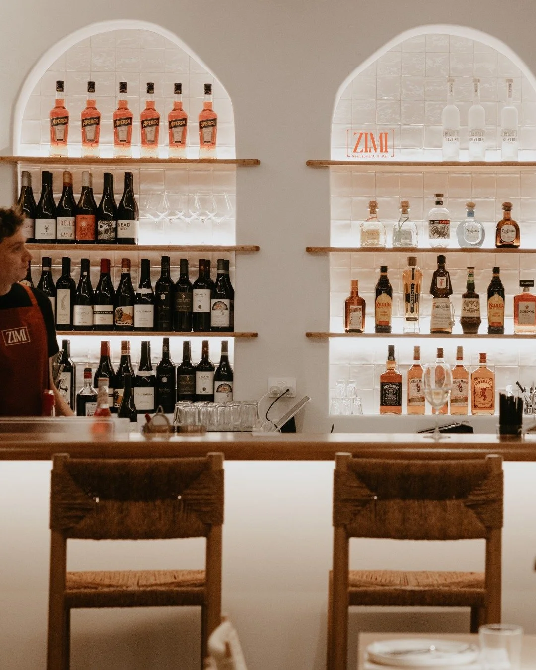 A strong bar - a place suited for celebrations, date nights, and long weekends.

Join us at the bar at ZIMI. 

Bookings recommended.