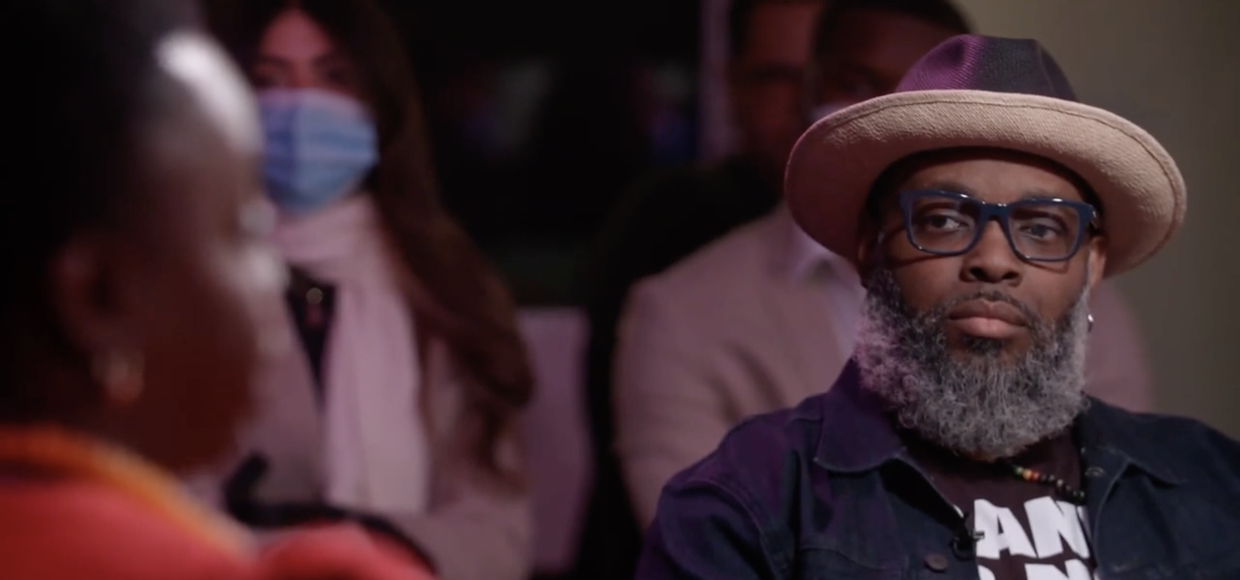 Gary J. Nix listening to Lola Bakare at a sparks & honey Culture Briefing