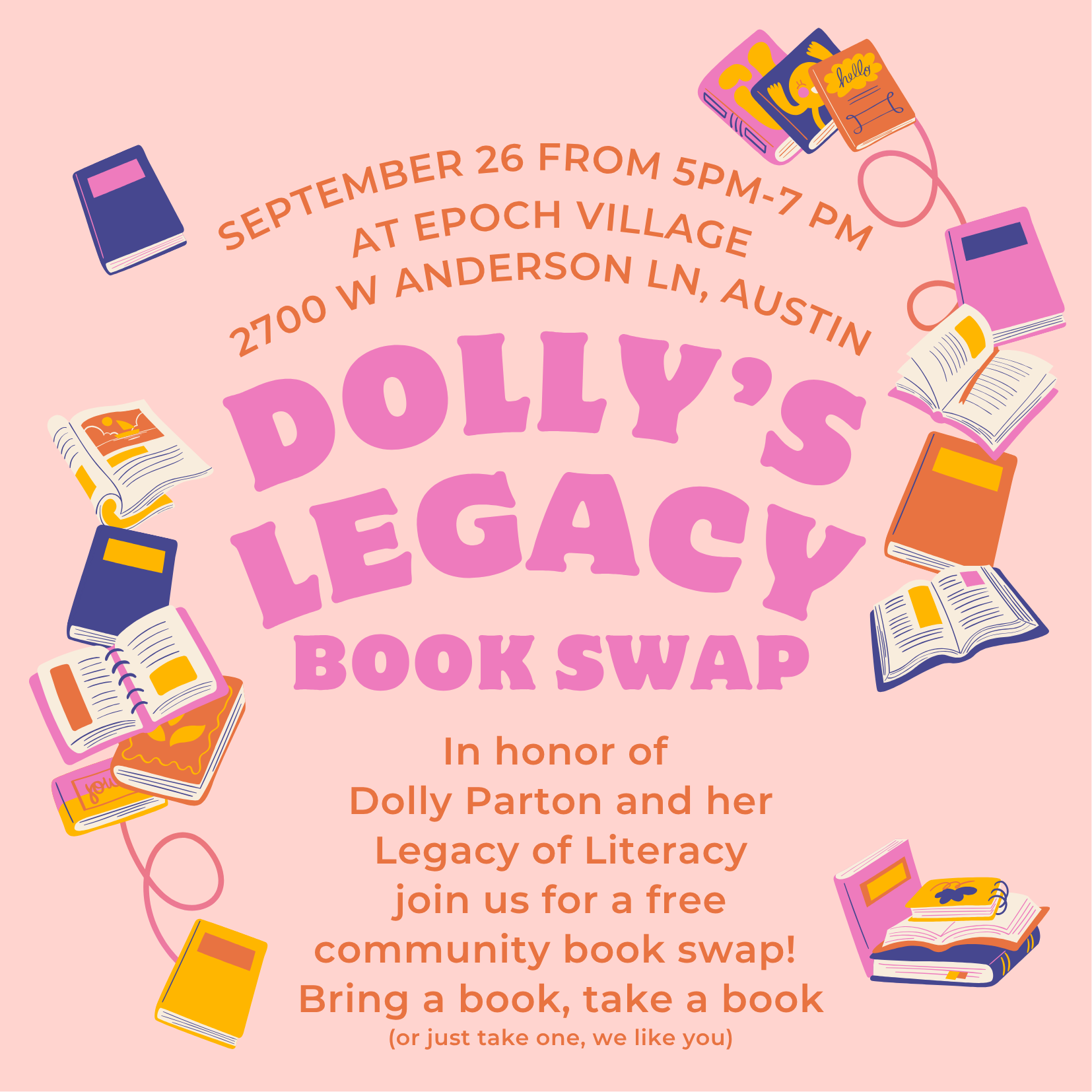Dolly's Legacy Book Swap (In-Person)