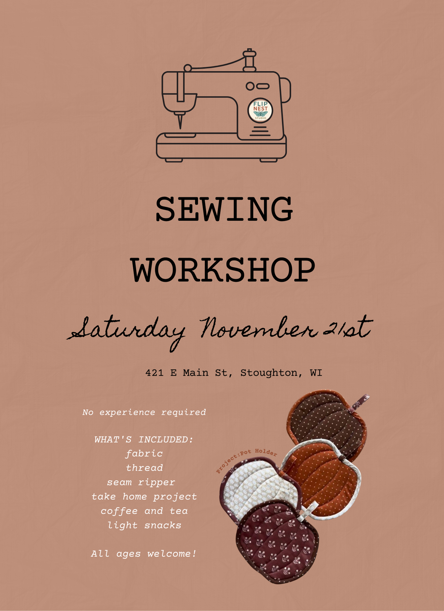 November 21: Sewing Workshop