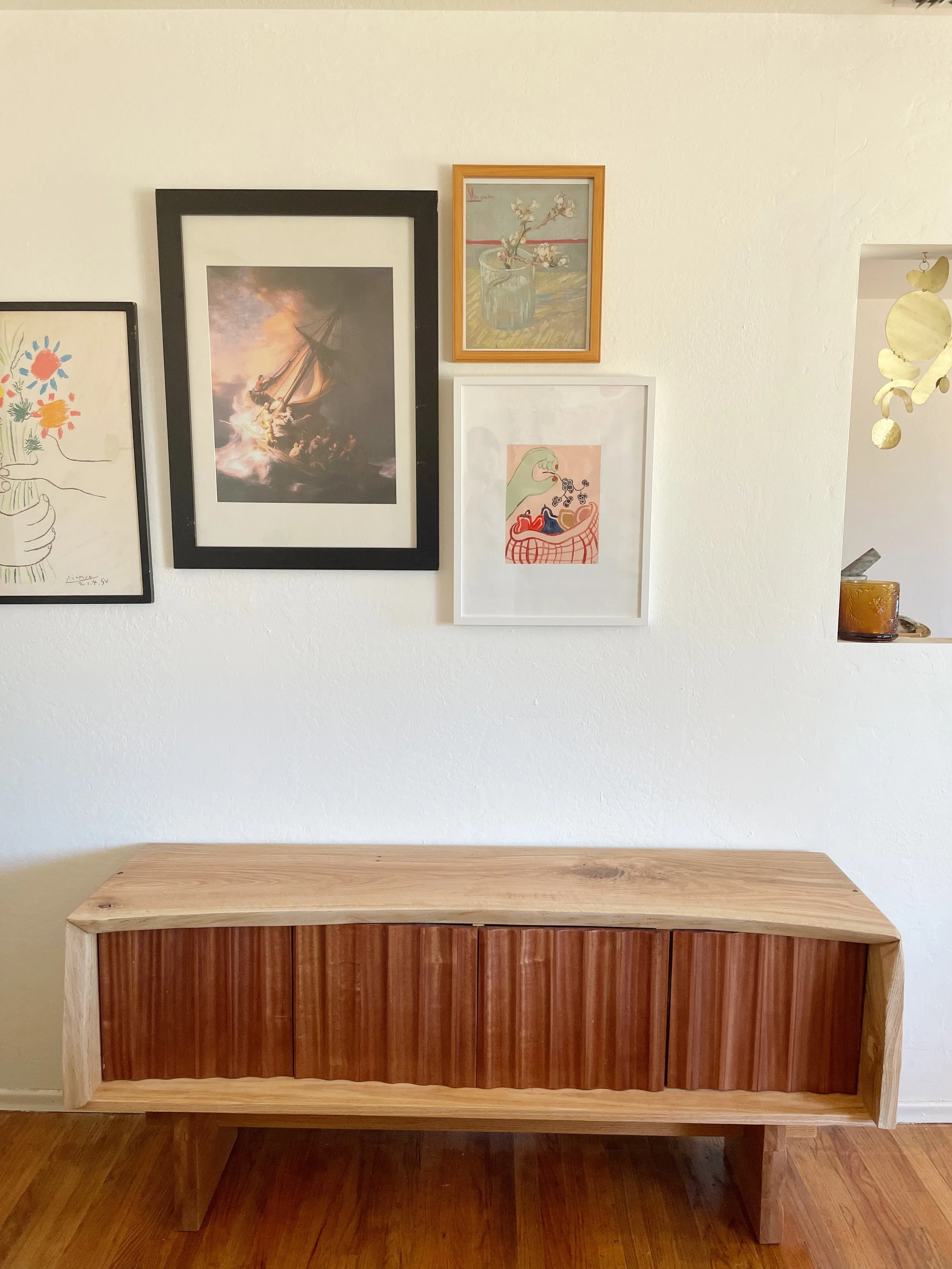 Red oak and Sapele console

-SOLD-