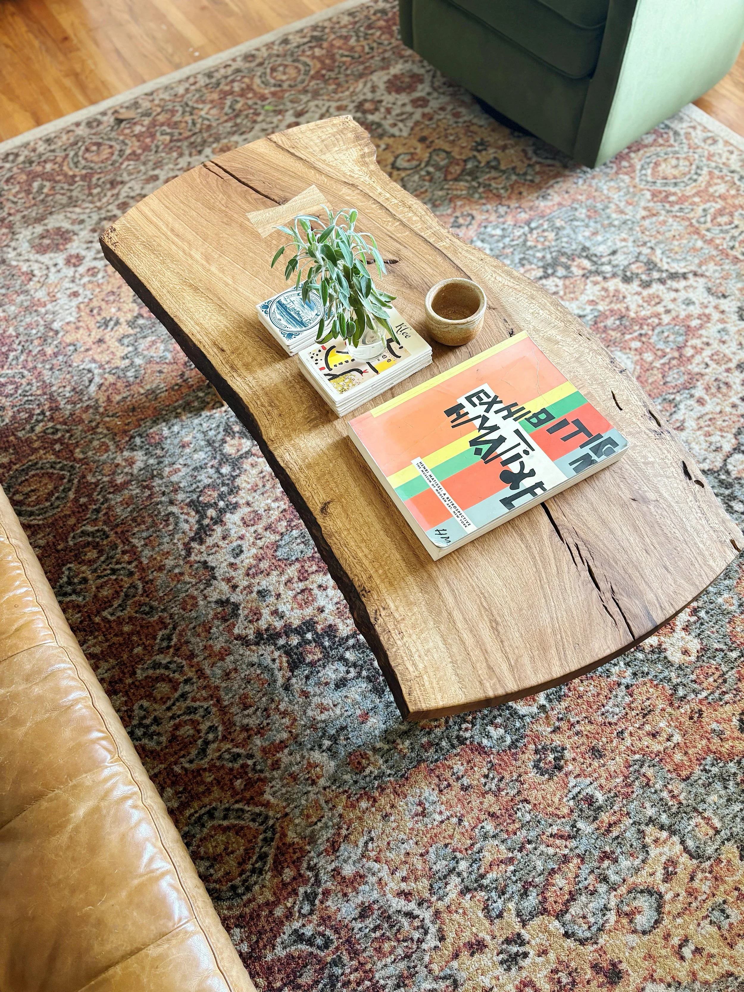 Heritage Coffee table in White Oak with unique Slab

-$1,900- Contact us for availability