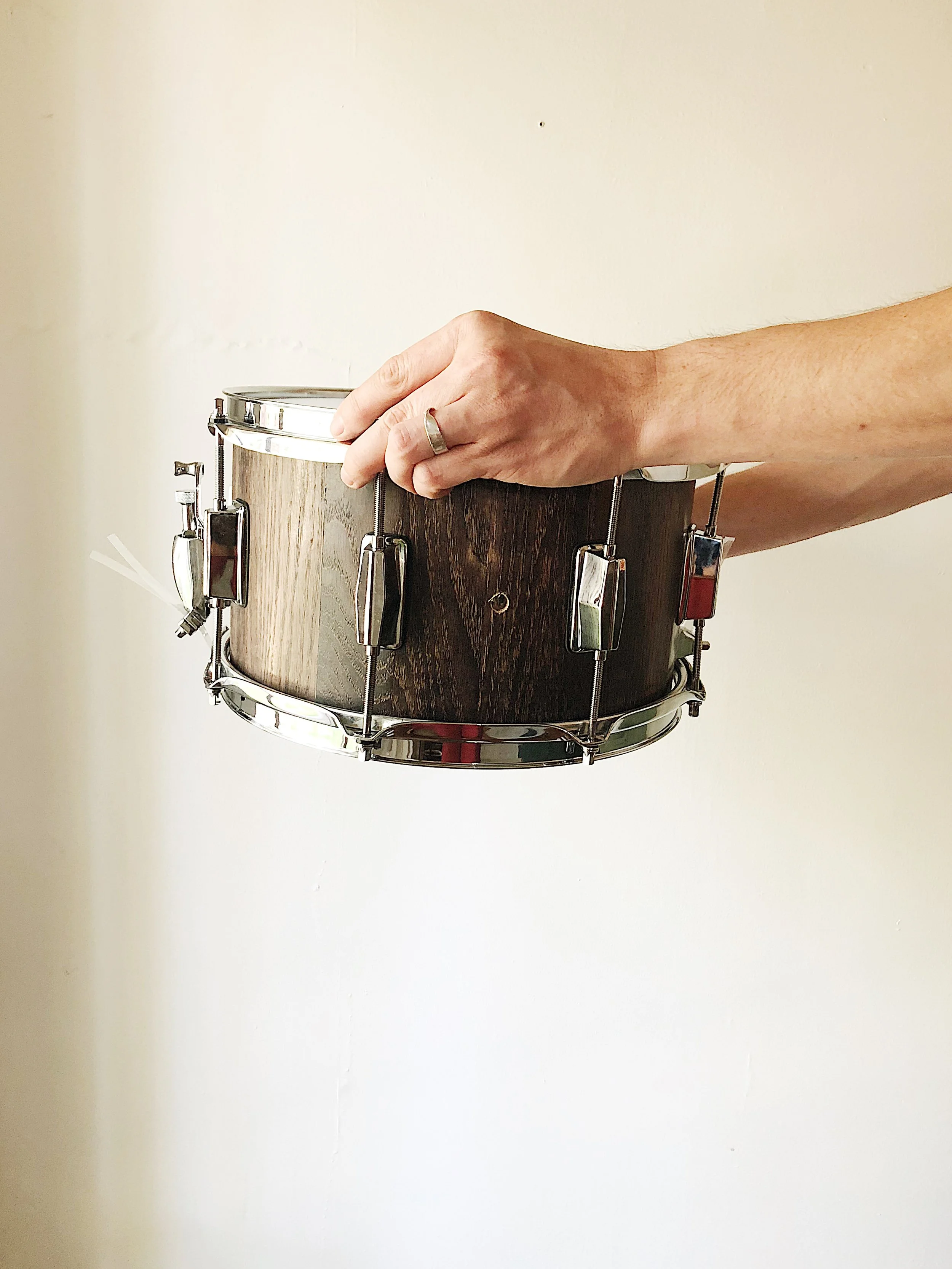 custom 12"x6" ebonized oak snare drum

-SOLD-