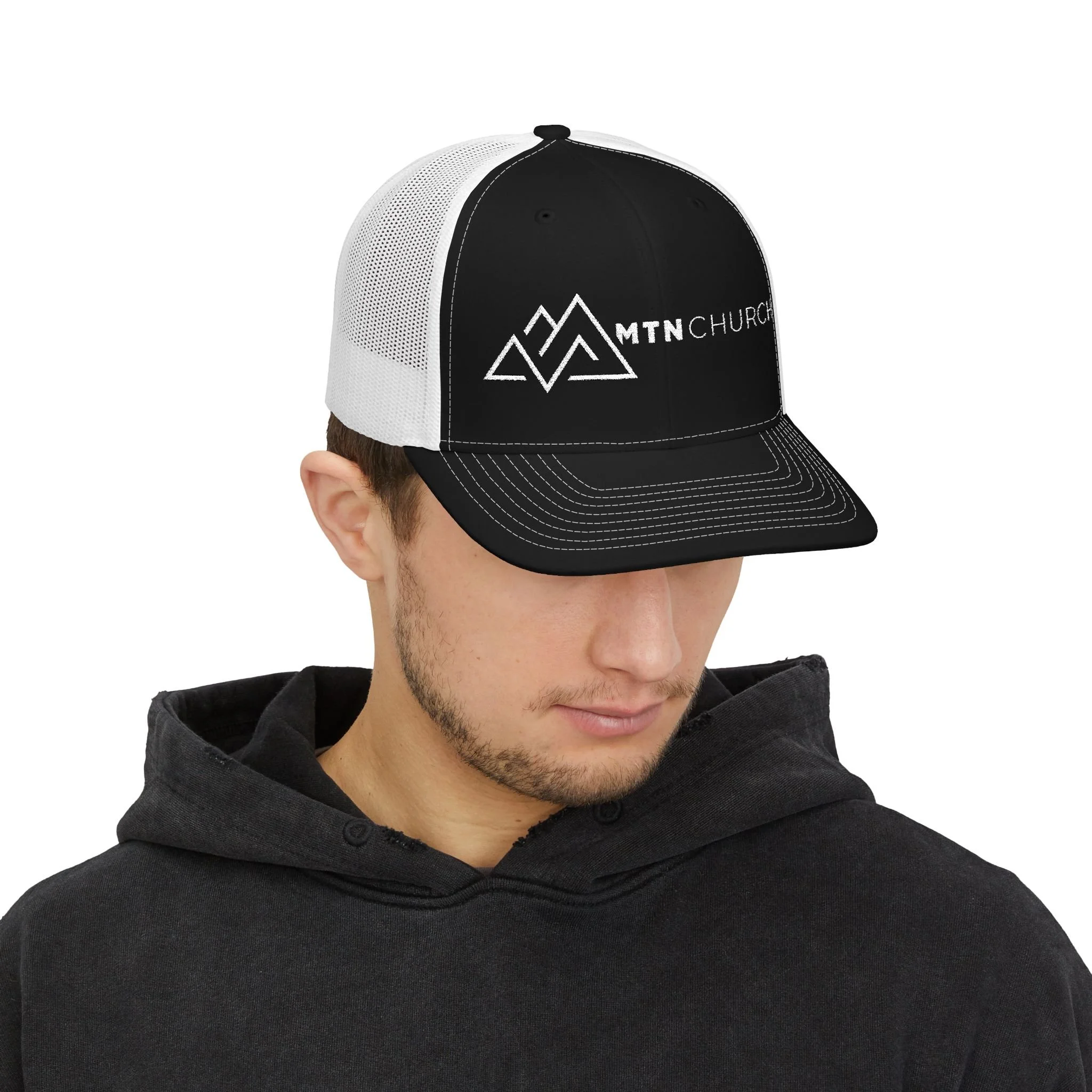 MTN CHURCH Embroidered Trucker Hat — Snapback