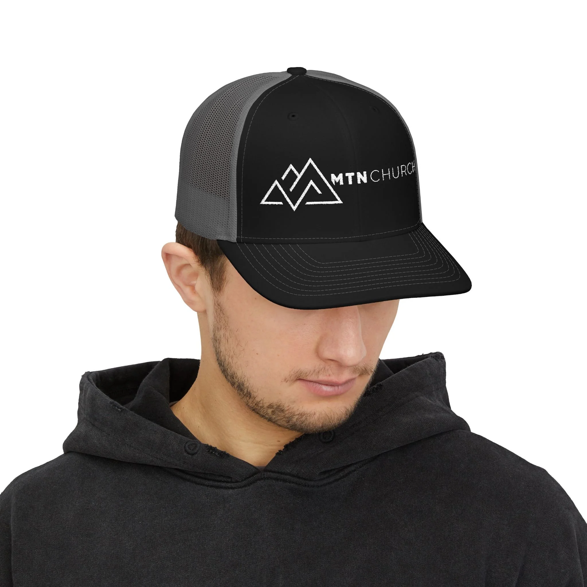 MTN CHURCH Embroidered Trucker Hat — Snapback